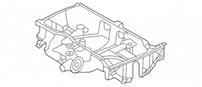 Mitsubishi Outlander 22-25 2.5 Oil Pan