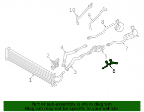 Bracket of the valve of the oil cooling system of the automatic transmission BMW 5 G30 18-19 4.4T
