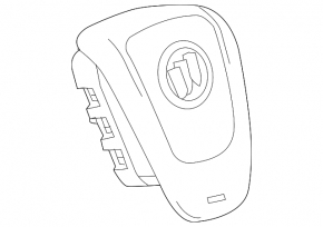 Airbag in steering wheel driver Buick Encore 13-19 black