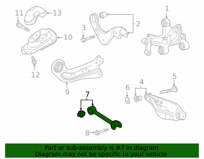 Rear left transverse control arm Toyota Camry v70 18-24 2.5, 3.5 FWD