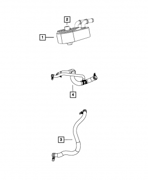 Chrysler 200 11-14 2.4 Engine Oil Cooler