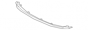Front bumper center lip Audi E-Tron 19-23 chrome, Quattro