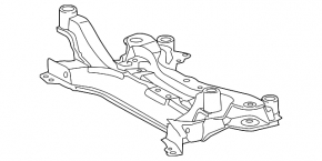 Front subframe Lexus Hs250h 10-12