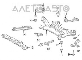 Front subframe Lexus Hs250h 10-12