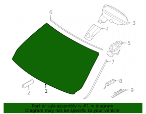Windshield BMW 4 F32/36 14-20 Coupe, Gran Coupe for camera without projection