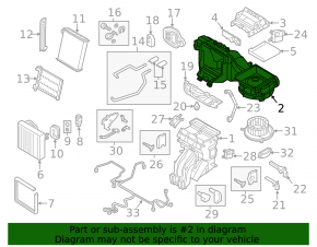 Heater assembly VW Golf 15-