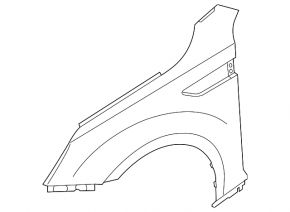 Front left wing Kia Optima 11-16