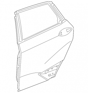 Door bare rear right Honda Clarity 18-21 usa