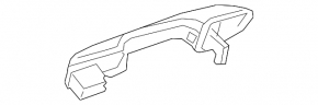 Door handle outer rear right Lexus UX200 UX250h 19-