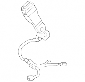 Driver's seat belt latch Toyota Prius 50 16-22