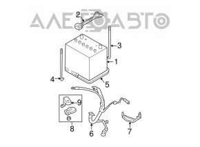 Subaru B9 Tribeca battery tray