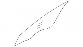 Glass of the front left door Hyundai Elantra UD 11-13