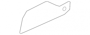 Left center console trim for Kia Optima 16-20, black, scratches