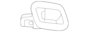 Left headlight washer cap bracket for Lexus GX550 24-26