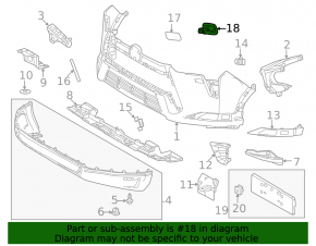 Left headlight washer cap bracket for Lexus GX550 24-26
