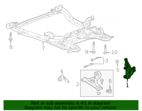 Front right axle Buick Encore 13-19