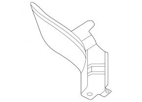 Rear left mudguard for Porsche Macan 15-26