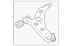 Lower front left control arm Mazda CX-5 17-24
