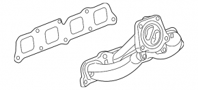 Exhaust manifold Cadillac CTS 14-19 2.0T