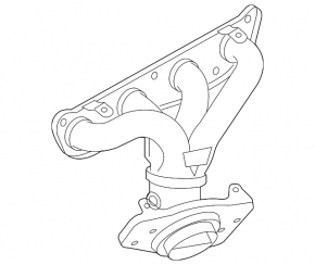 Nissan Versa 1.8 10-12 exhaust manifold with lambda sensor