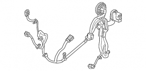 Rear right door wiring Cadillac ATS 13