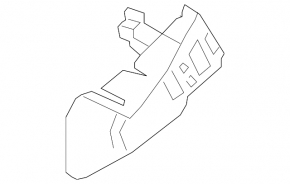 Left rear bumper mount under the Chevrolet Volt 16- light
