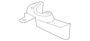 Mudguard rear left Chevrolet Volt 16-
