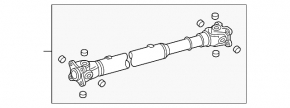 Lexus GX470 03-09 Front Driveshaft