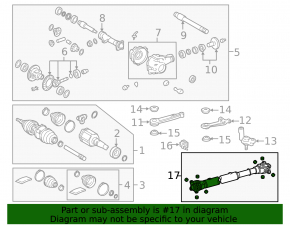 Lexus GX470 03-09 Front Driveshaft