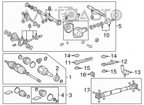 Lexus GX470 03-09 Front Driveshaft