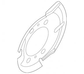 Front right brake disc cover for Nissan Juke 11-17