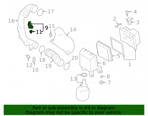 Subaru Outback 20-23 Air Filter Housing Bracket