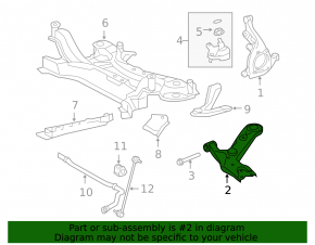 Lower control arm, front right, Toyota RAV4 06-12
