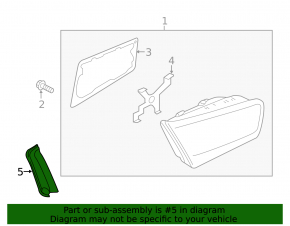 Plug for inner right light Audi A6 C7 16-18 rest