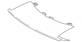 Lower front bumper trim for Toyota Supra 2016-2020