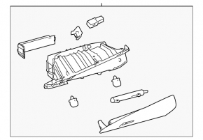 Glove box, glove compartment Toyota Camry v70 18-21 ser
