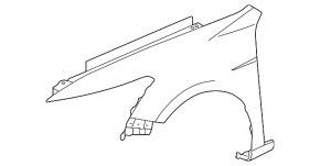Front left fender Honda Crosstour 10-15