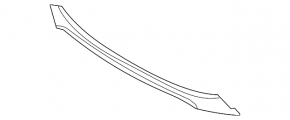 Mitsubishi Outlander 16-21 front bumper lip scratches, torn fastening
