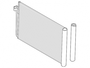 Air conditioning condenser radiator BMW 5 GT F07 10-17 N63