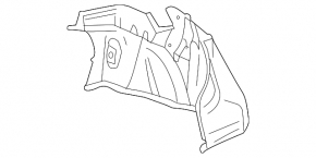 Arch trim right Toyota Solara 2.4 04-08