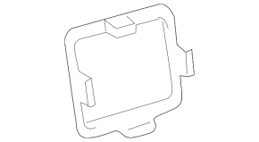 Trunk door plug right Lexus RX350 RX450h 10-15 gray