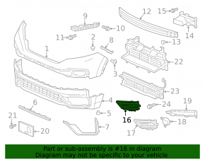Left fog light plug Honda CRV 20-22 LX