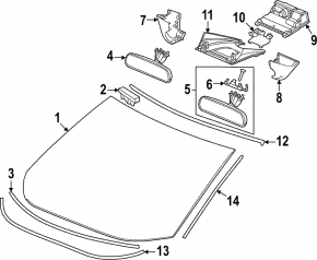 Lower windshield seal for Honda HR-V 23-25