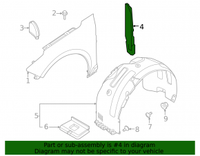 Left door-wing seal for Kia K5 21-24