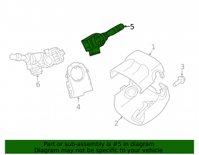 Right steering column switch for Toyota Rav4 13-18 with rain sensor