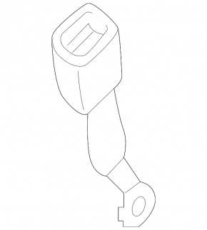 Infiniti Q50 14-20 Beige Driver's Seat Belt Latch