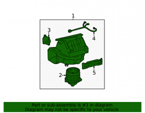 Heater assembly for Lexus RX300 98-03