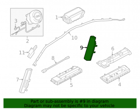 Airbag airbag seat rear left Audi A4 B9 17-25