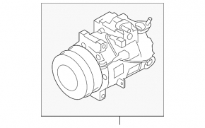 Air Conditioning Compressor Infiniti G37 4d 08-14