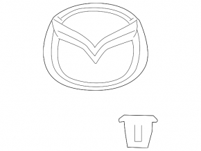 Mazda emblem badge tailgate Mazda3 MPS 09-13